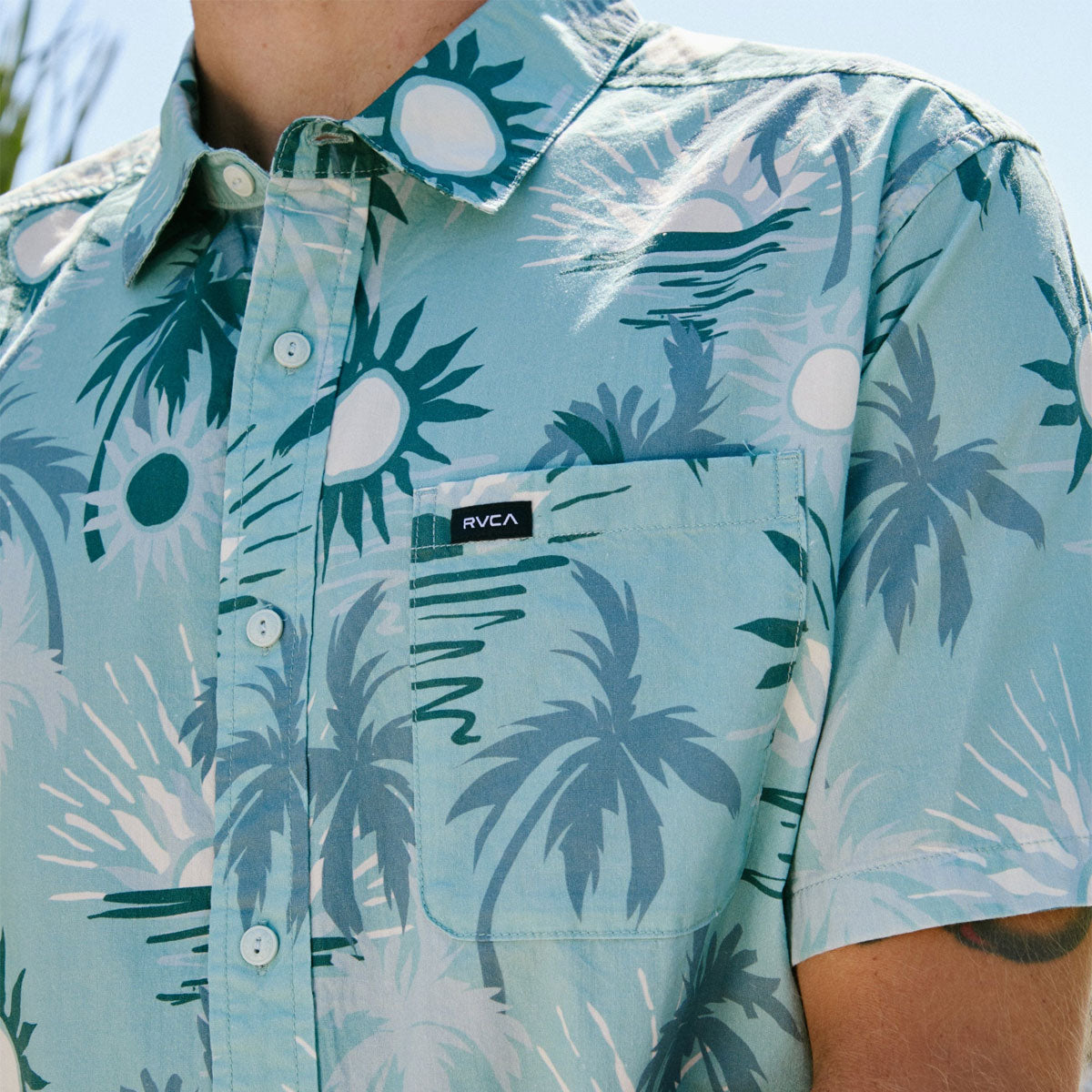RVCA Sunsets Shirt - Blue Haze image 6