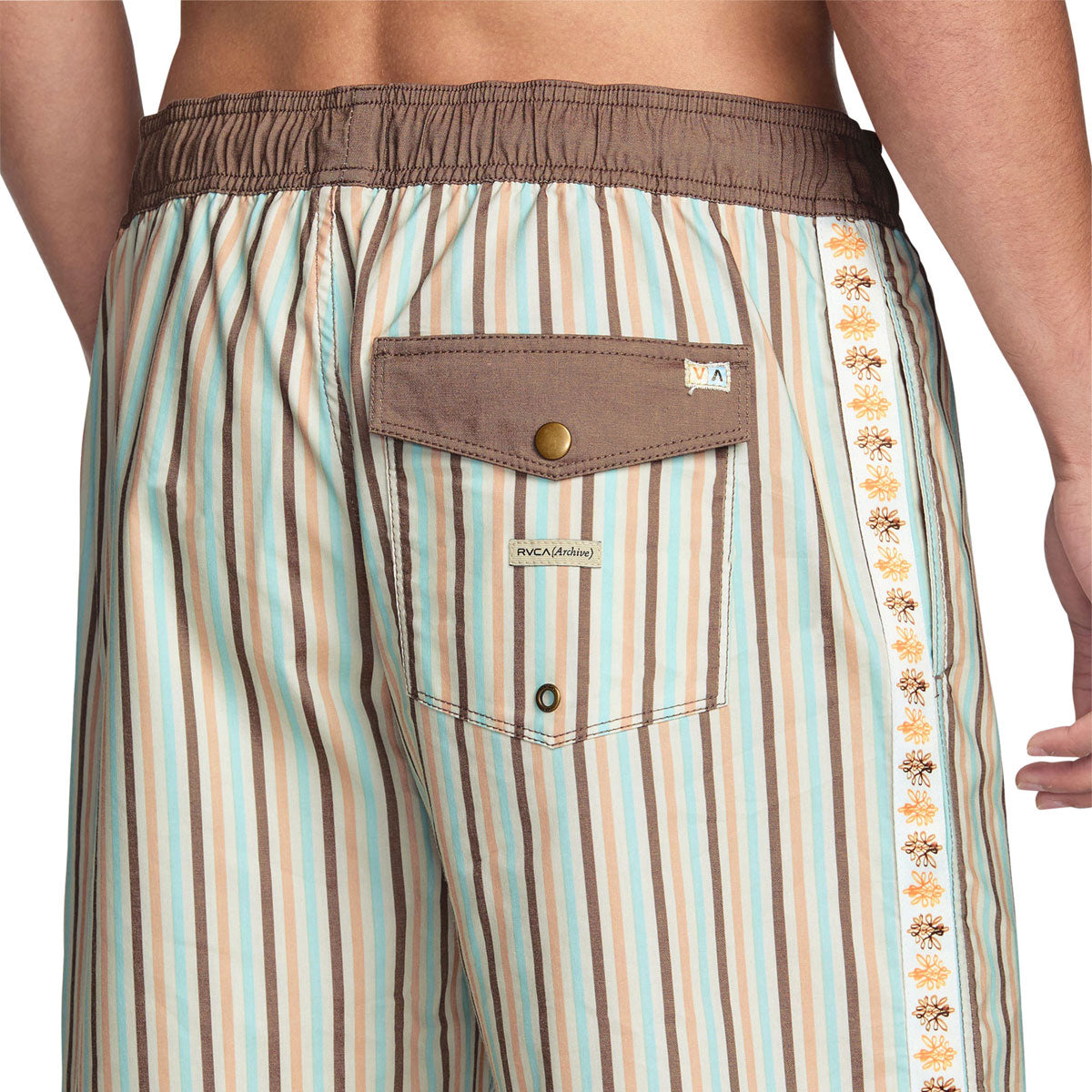 RVCA Jacobs Archive Strp Elastic 17 Boardshorts - Multi image 6