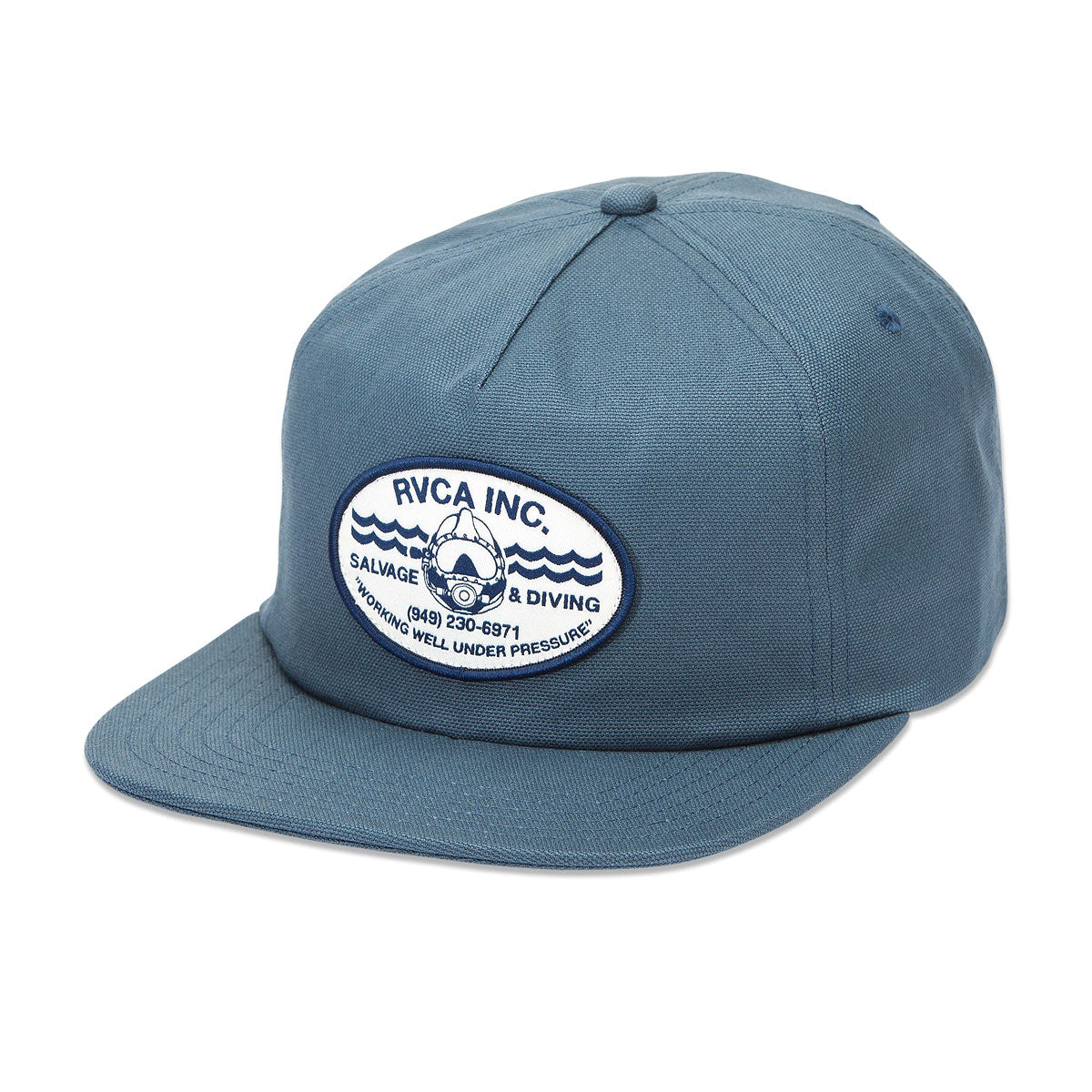 RVCA Salvage Snapback Hat - Vintage Navy image 1
