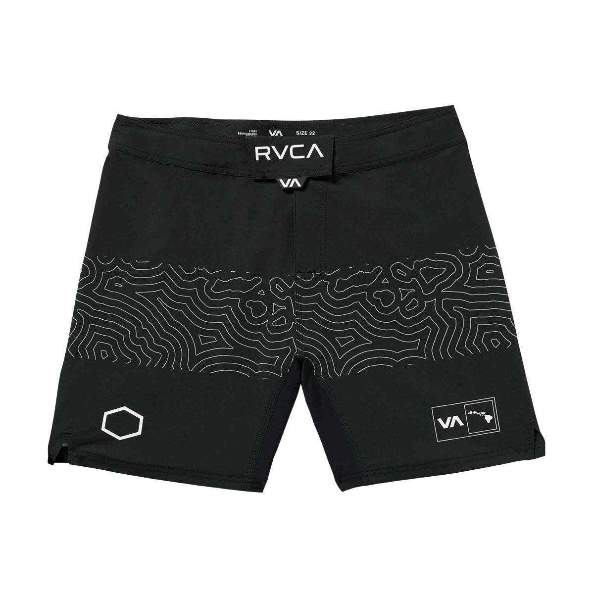 RVCA Hawaii Fight Scrapper 17 Shorts - Black image 1
