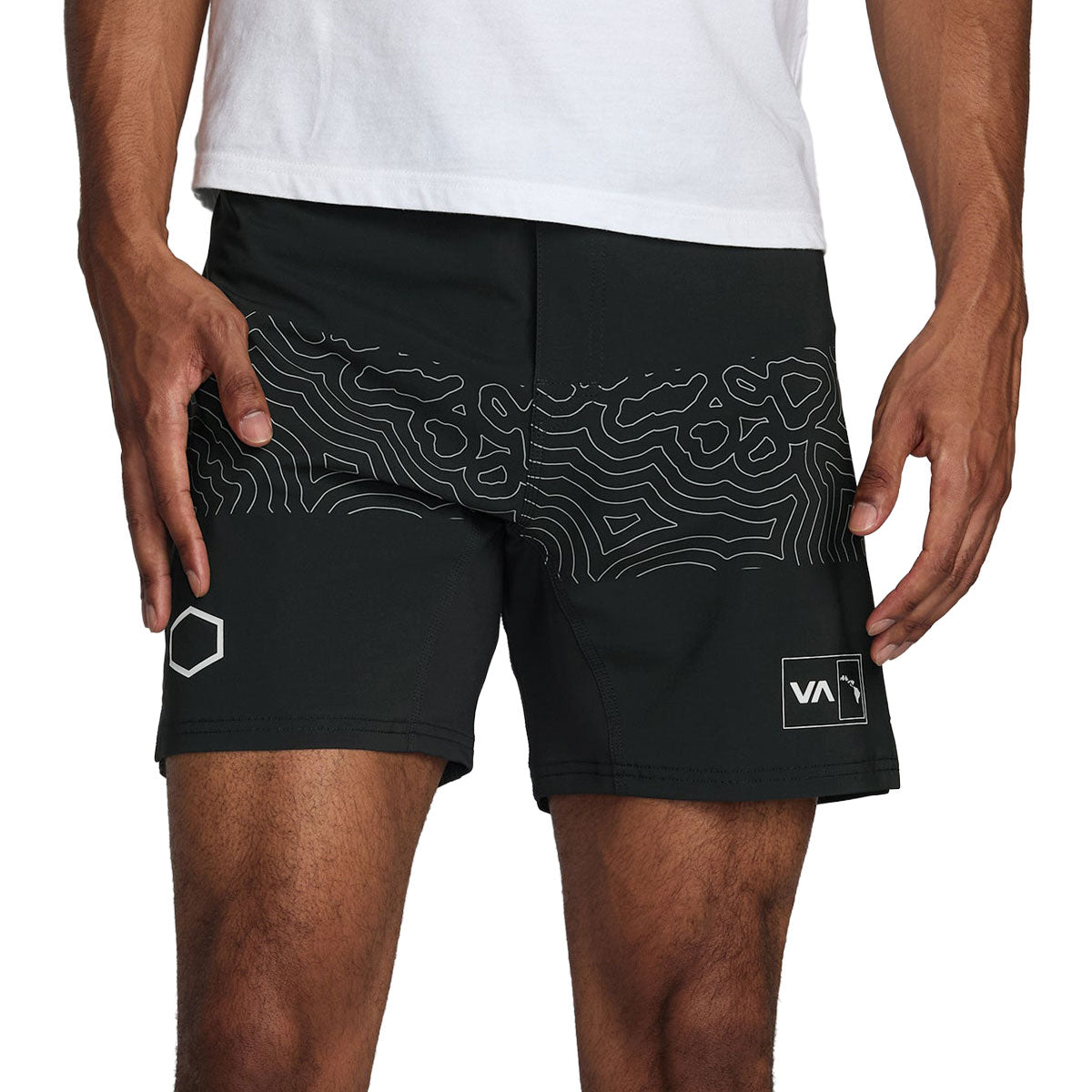 RVCA Hawaii Fight Scrapper 17 Shorts - Black image 3