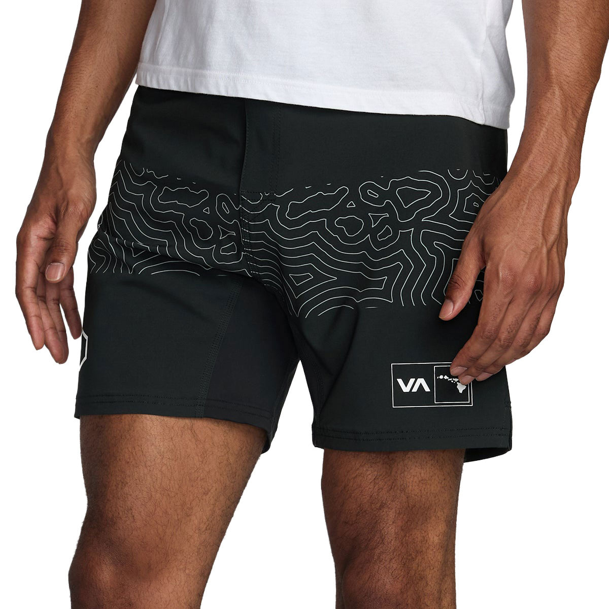 RVCA Hawaii Fight Scrapper 17 Shorts - Black image 6