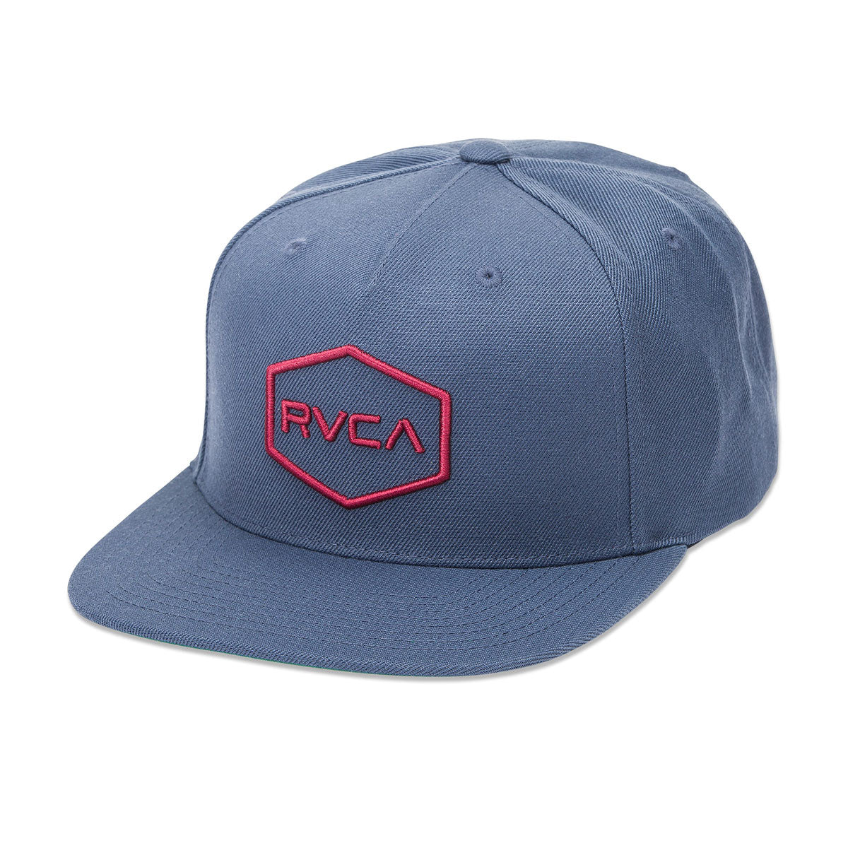 RVCA Commonwealth Snapback Hat - Dark Denim image 1