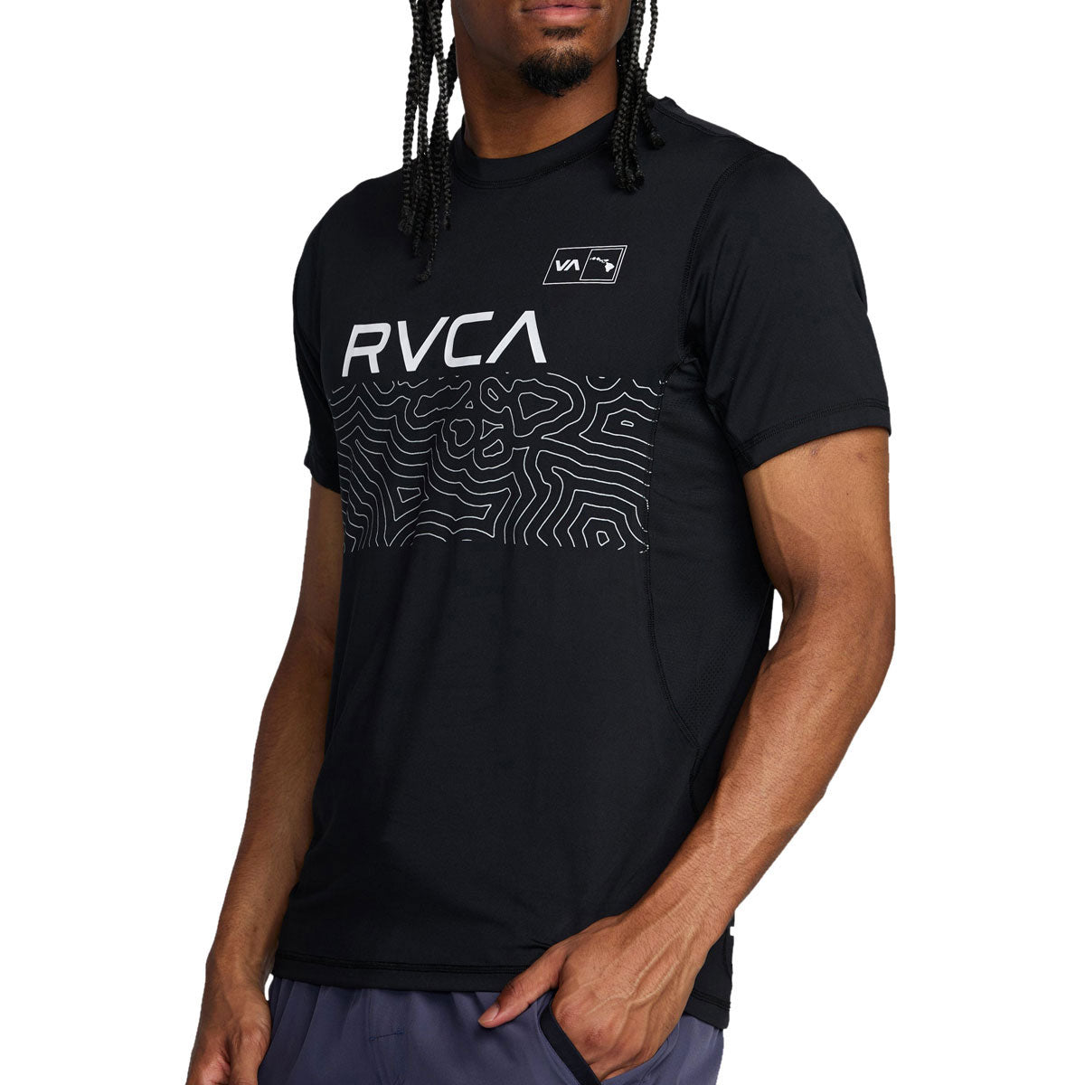 RVCA Hawaii Sport Vent Sleeve T-Shirt - Black 2 image 4