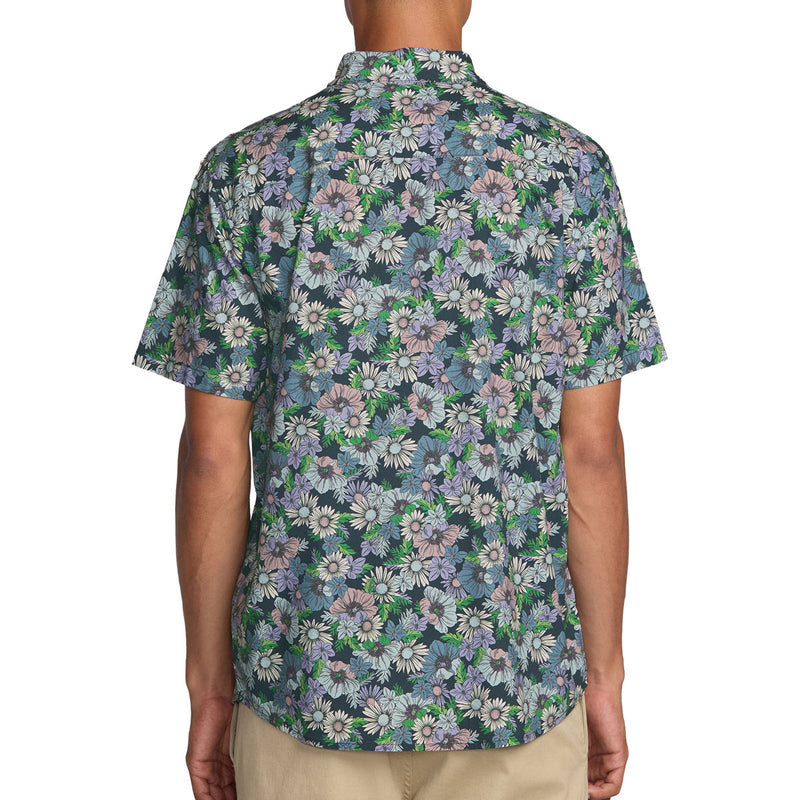 RVCA Botanical Shirt - Garage Blue