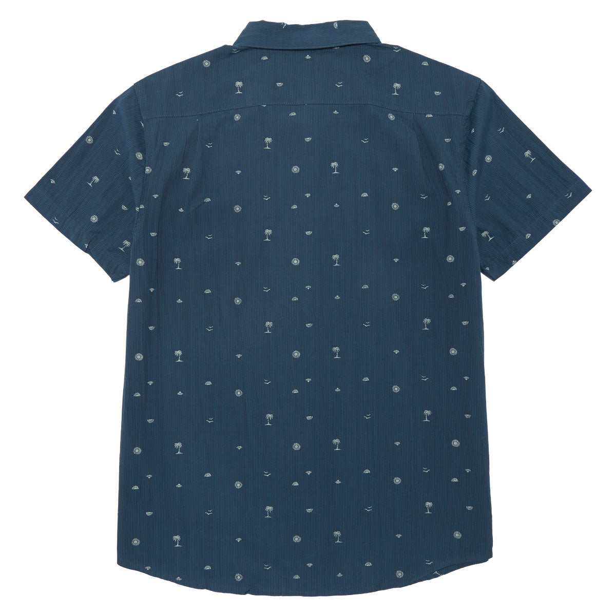 RVCA Exotica Seersucker Shirt - Garage Blue image 2