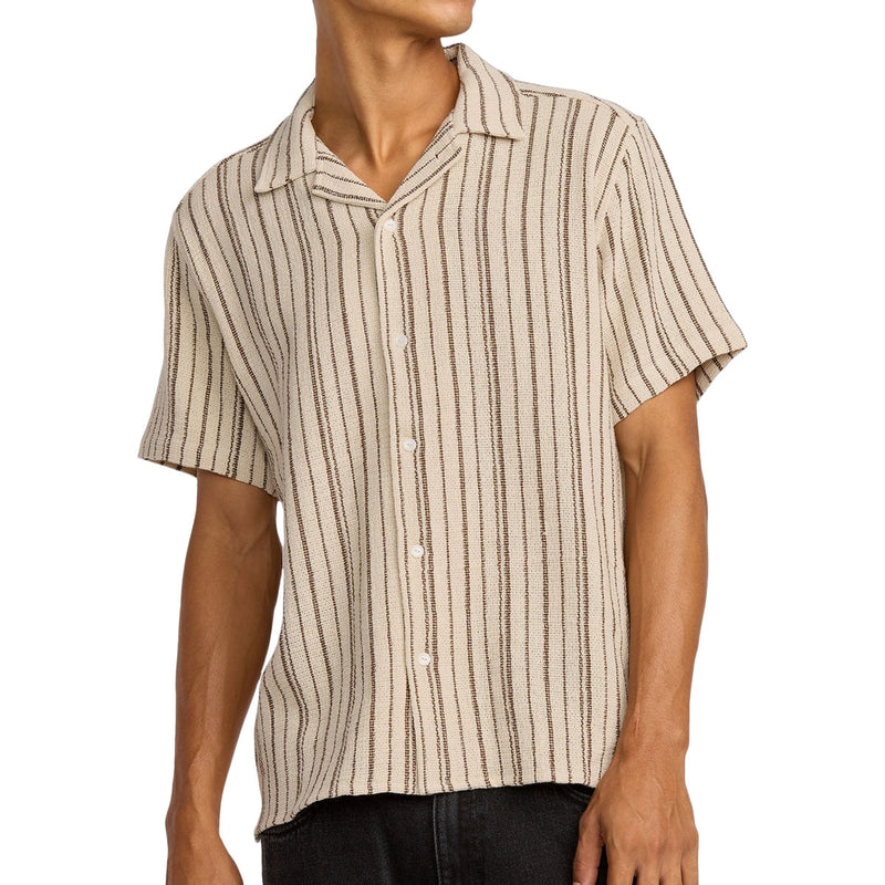 RVCA Vacancy Stripe Shirt - Ceramic