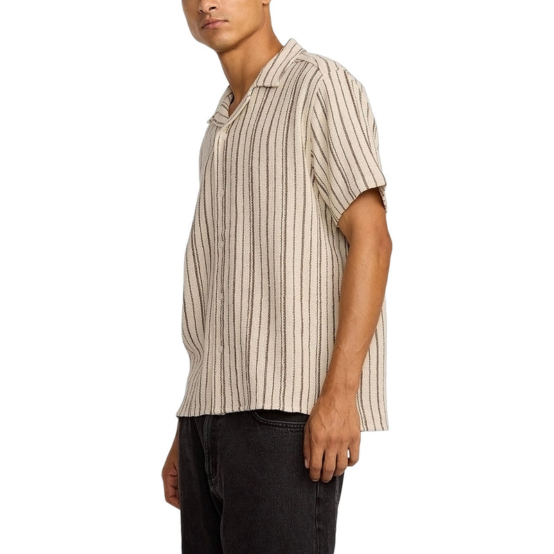 RVCA Vacancy Stripe Shirt - Ceramic