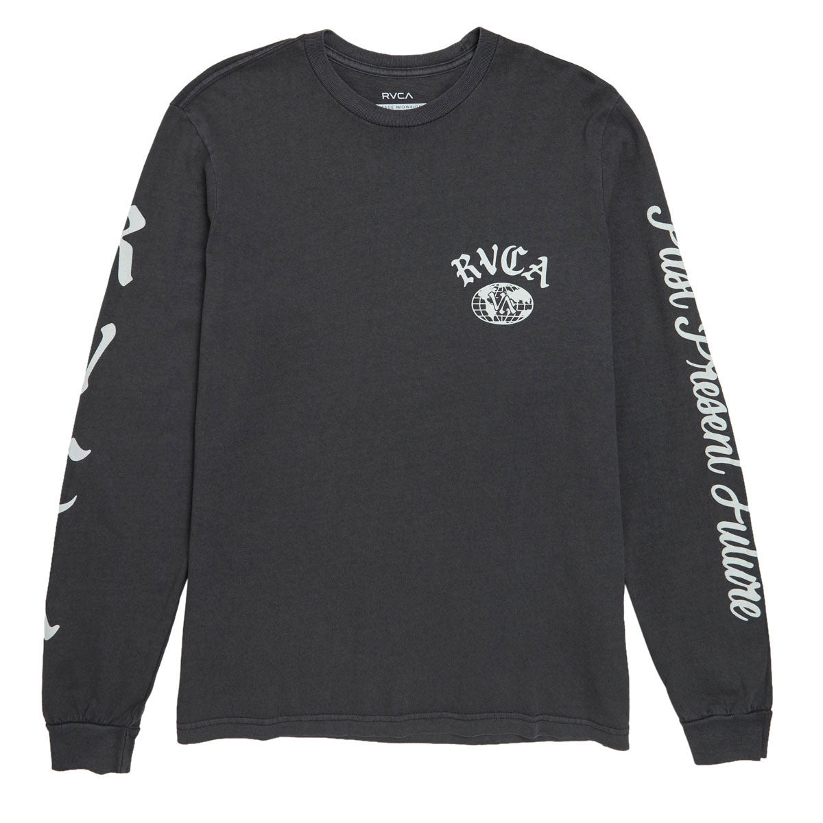 RVCA VA Worldwide Long Sleeve T-Shirt - Black image 1