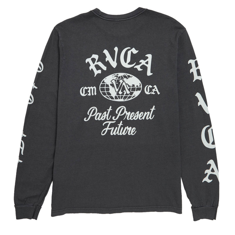 RVCA VA Worldwide Long Sleeve T-Shirt - Black