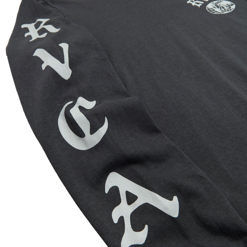 RVCA VA Worldwide Long Sleeve T-Shirt - Black