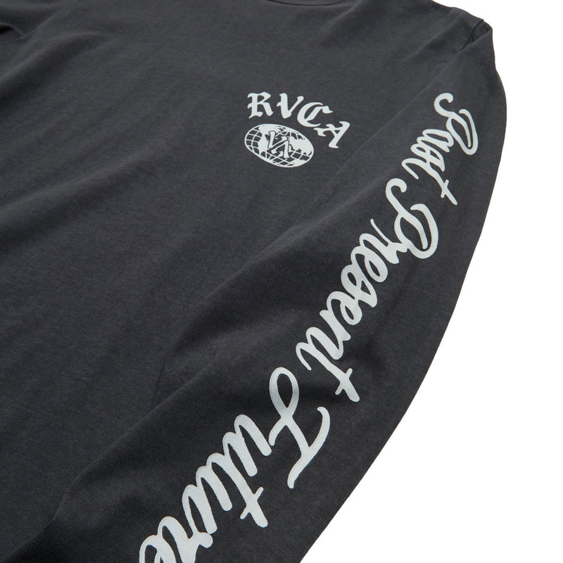 RVCA VA Worldwide Long Sleeve T-Shirt - Black