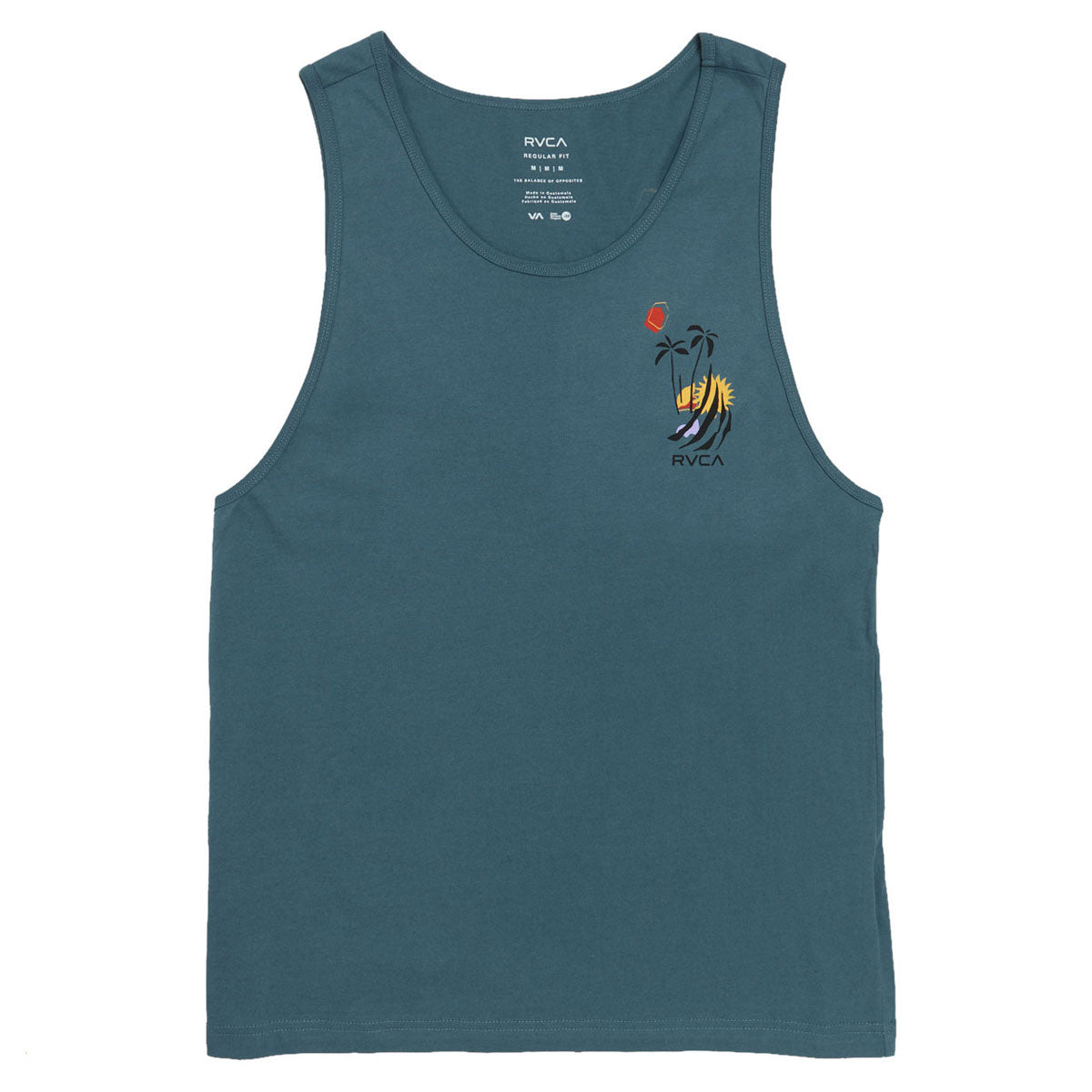 RVCA Cutship Tank Top - Duck Blue image 2