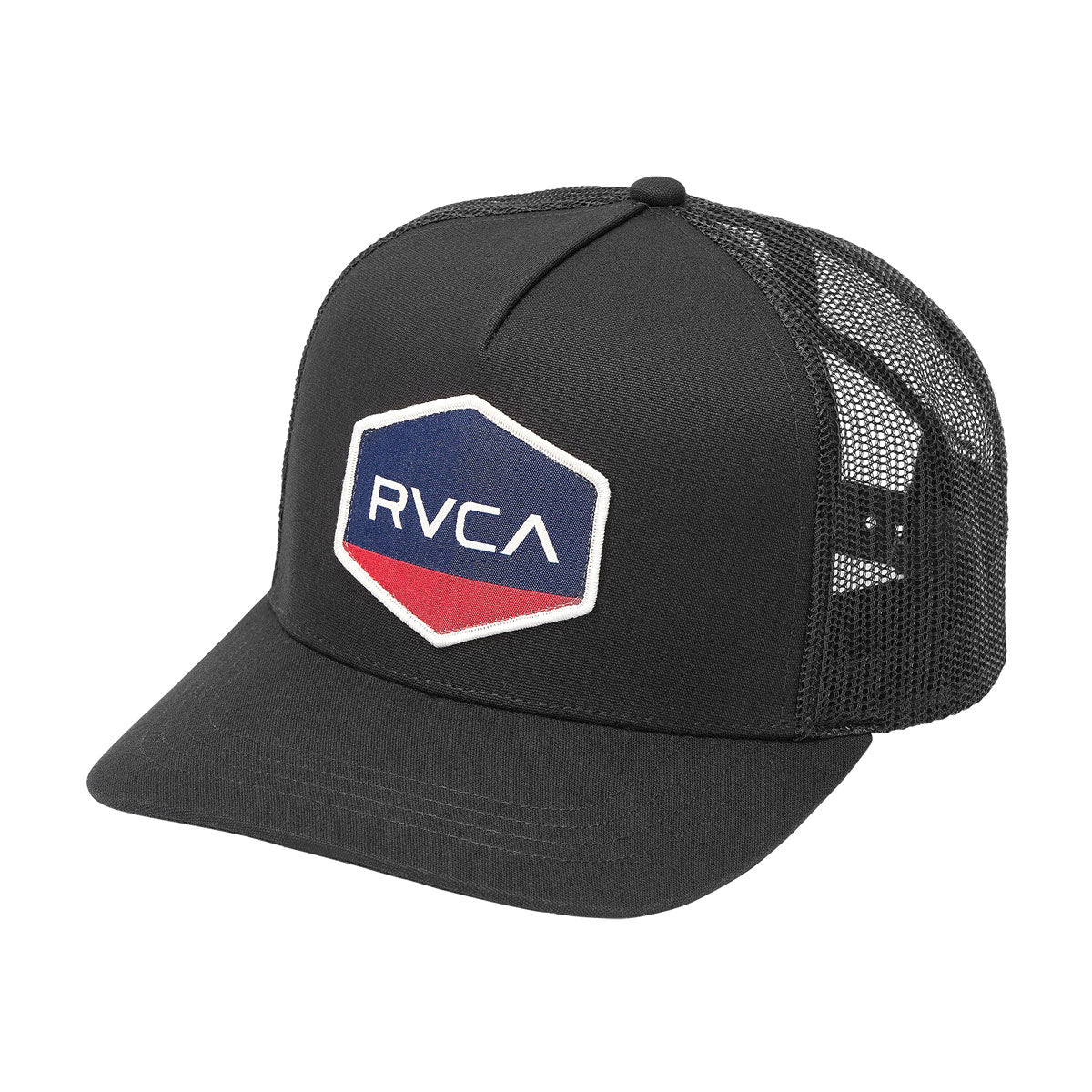 RVCA Commonwealth Curved Trucker Hat - Black image 1