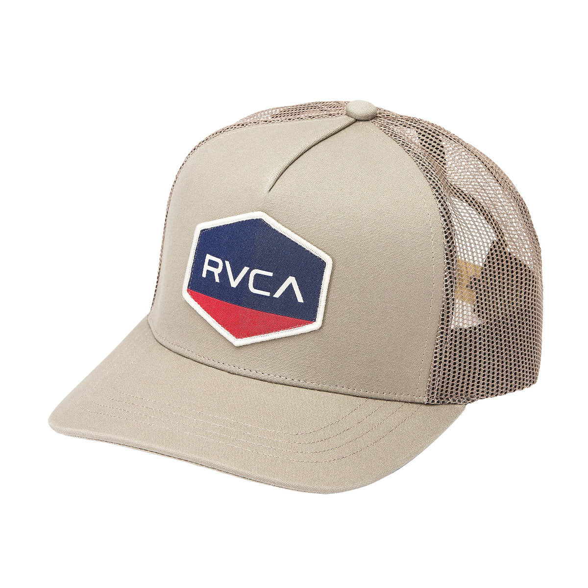 RVCA Commonwealth Curved Trucker Hat - Mushroom image 1