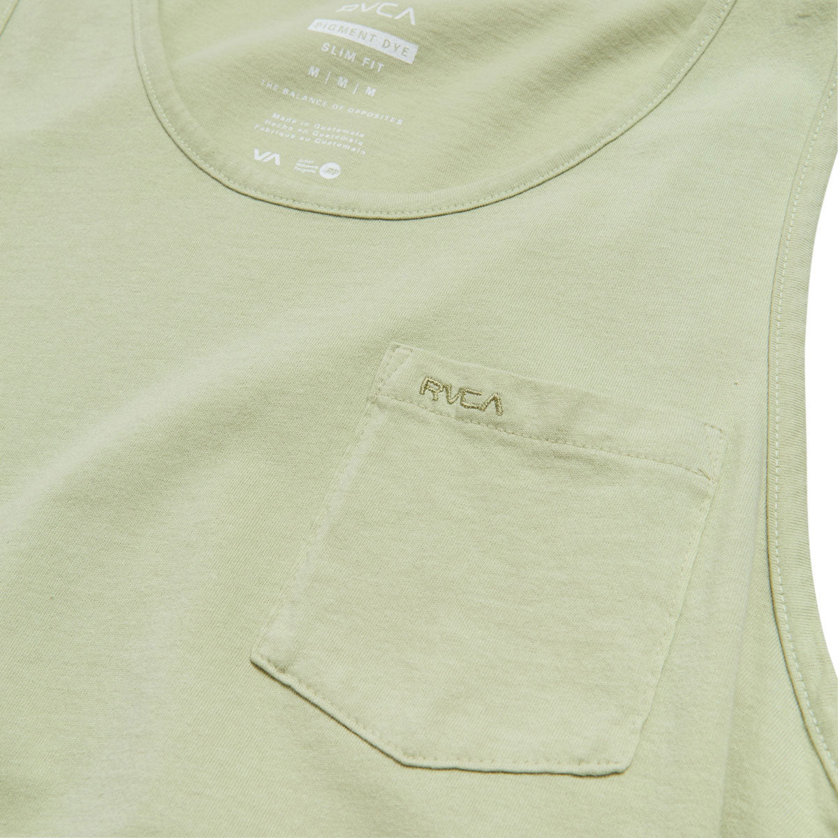 RVCA Ptc Pigment Tank Top - Light Olive image 2