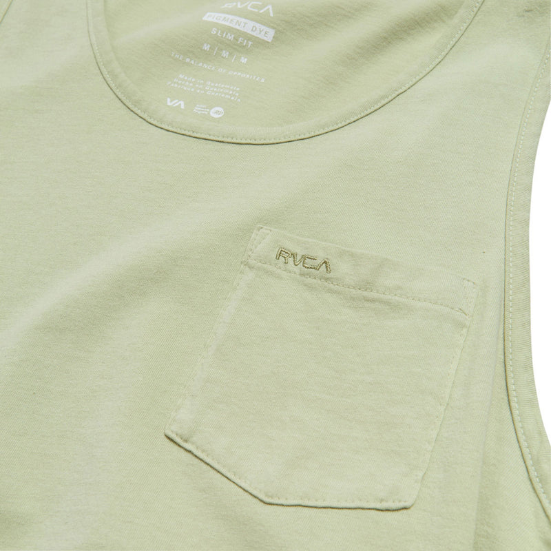 RVCA Ptc Pigment Tank Top - Light Olive
