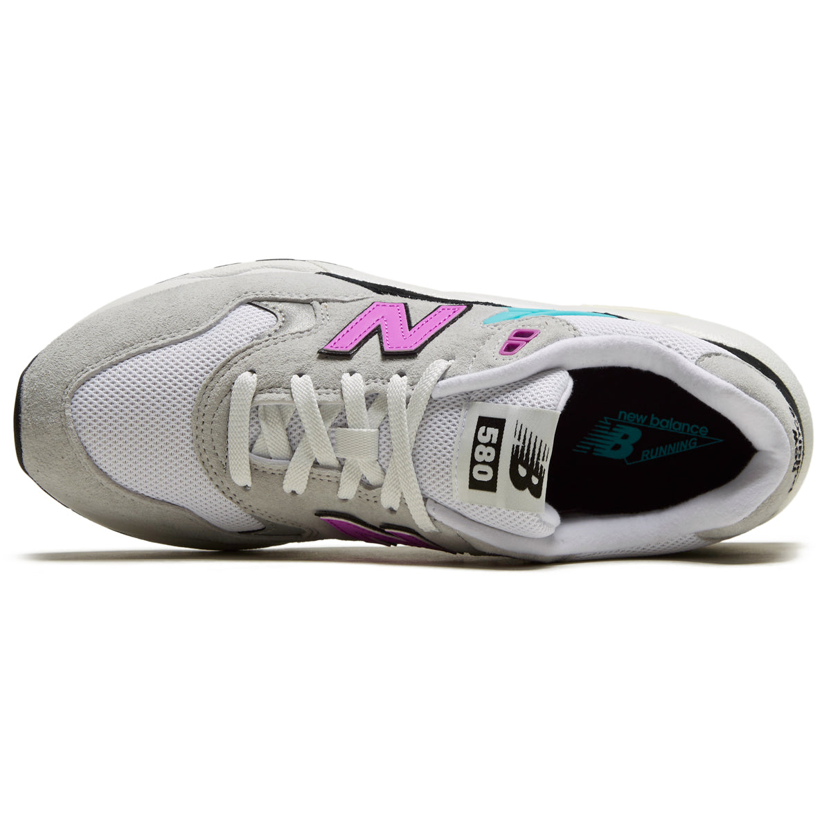 New Balance 580 Shoes - Raincloud/White/
Cosmic Rose image 3