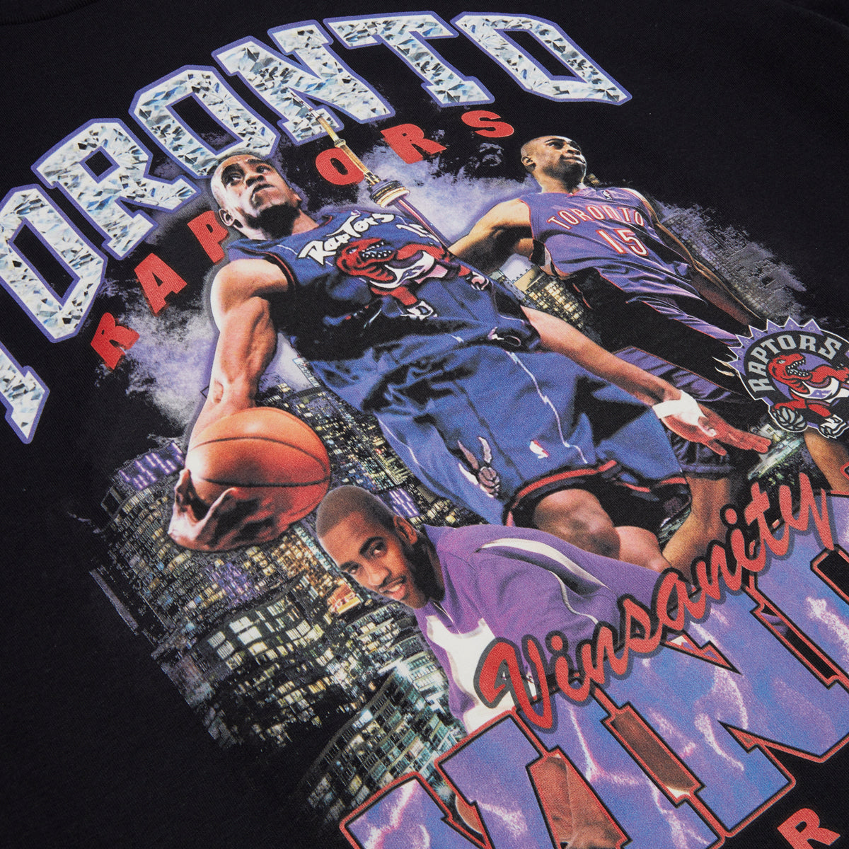 Mitchell & Ness x NBA Bling Raptors Vince Carter T-Shirt - Black image 2