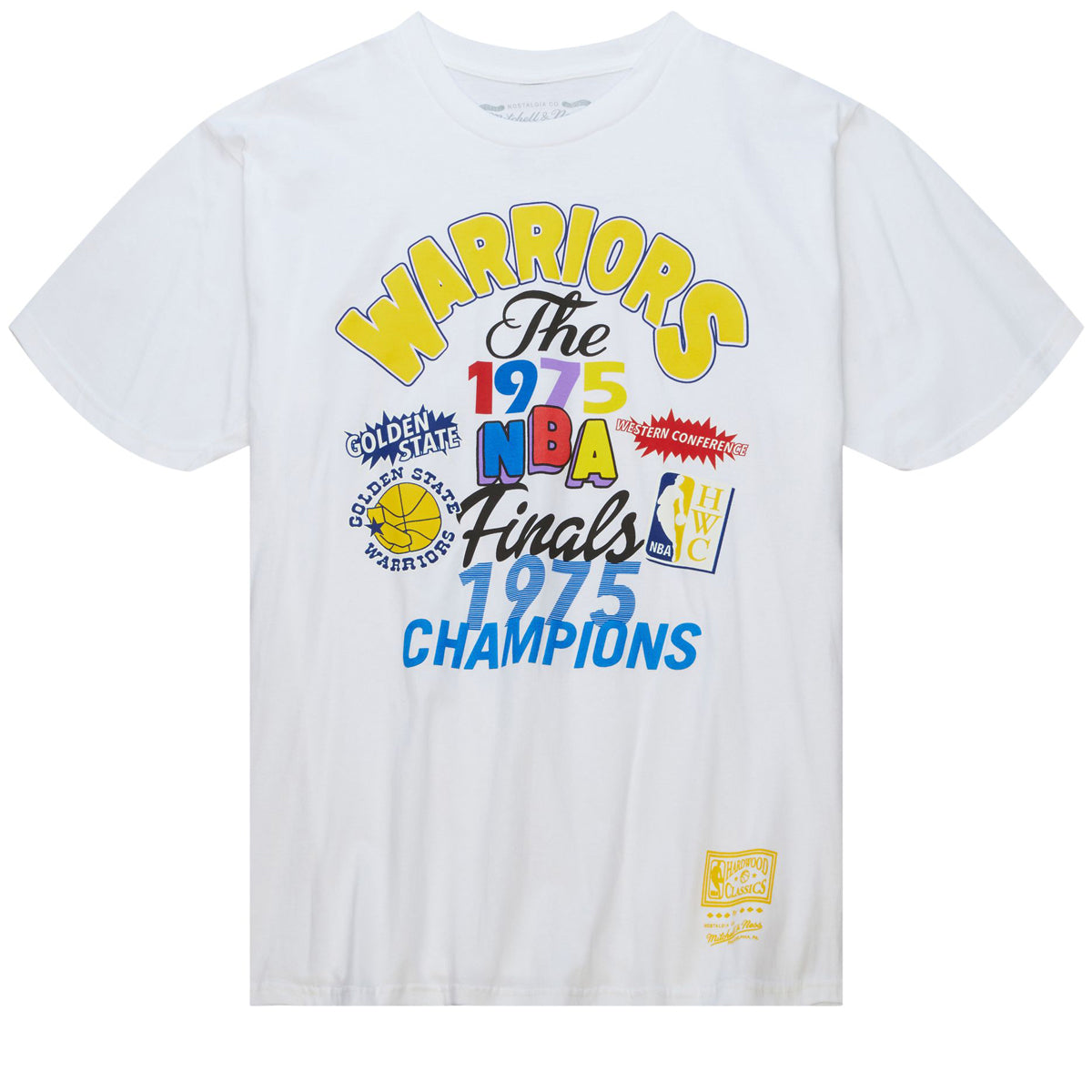 Mitchell & Ness x NBA Champs Fest Warriors T-Shirt - White image 1