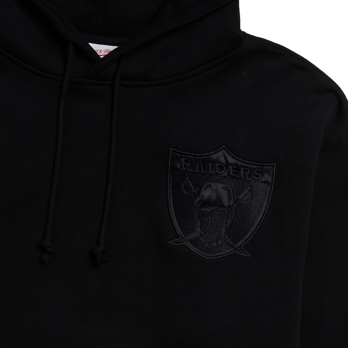 Mitchell & Ness Oakland Raiders Tonal Logo Heavyweight Fleece Hoodie Black  - Billion Creation