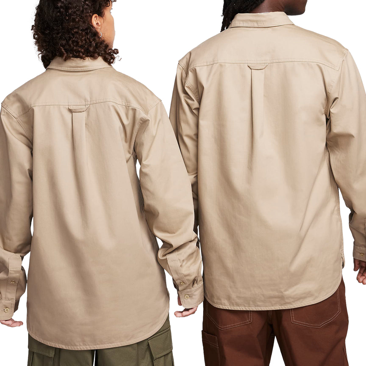 Nike SB Tanglin Button Up Woven Long Sleeve Shirt - Khaki image 3