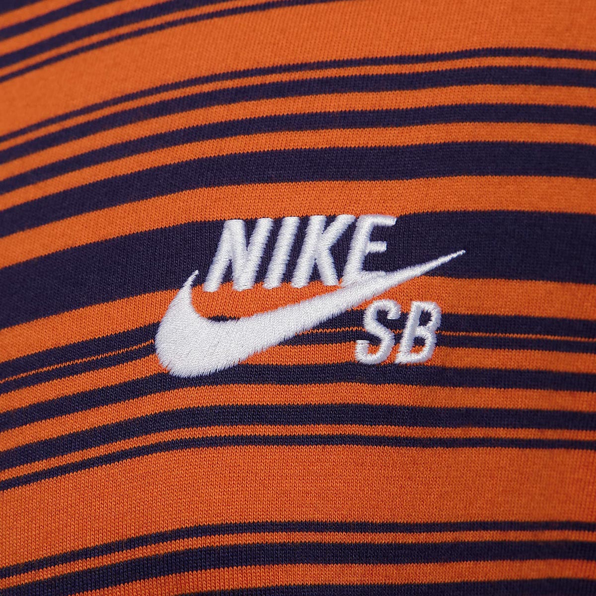 Nike SB Long Sleeve Striped T-Shirt - Purple Ink/Campfire Orange image 4