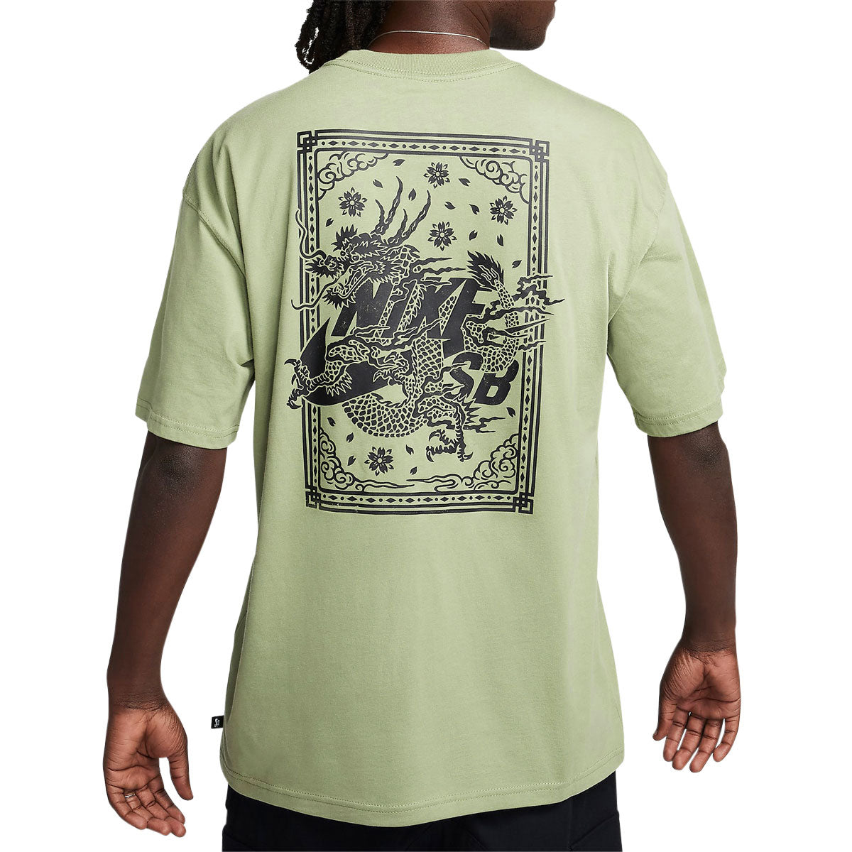 Nike SB Dragon Print T-Shirt - Oil Green – CCS