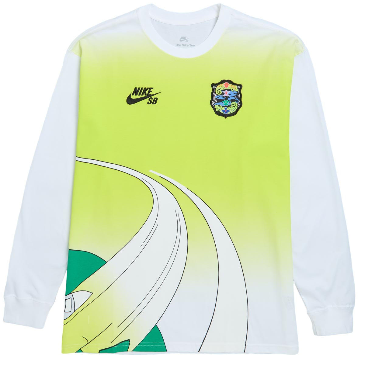 Nike Men s SB Long Sleeve Skate T Shirt White
