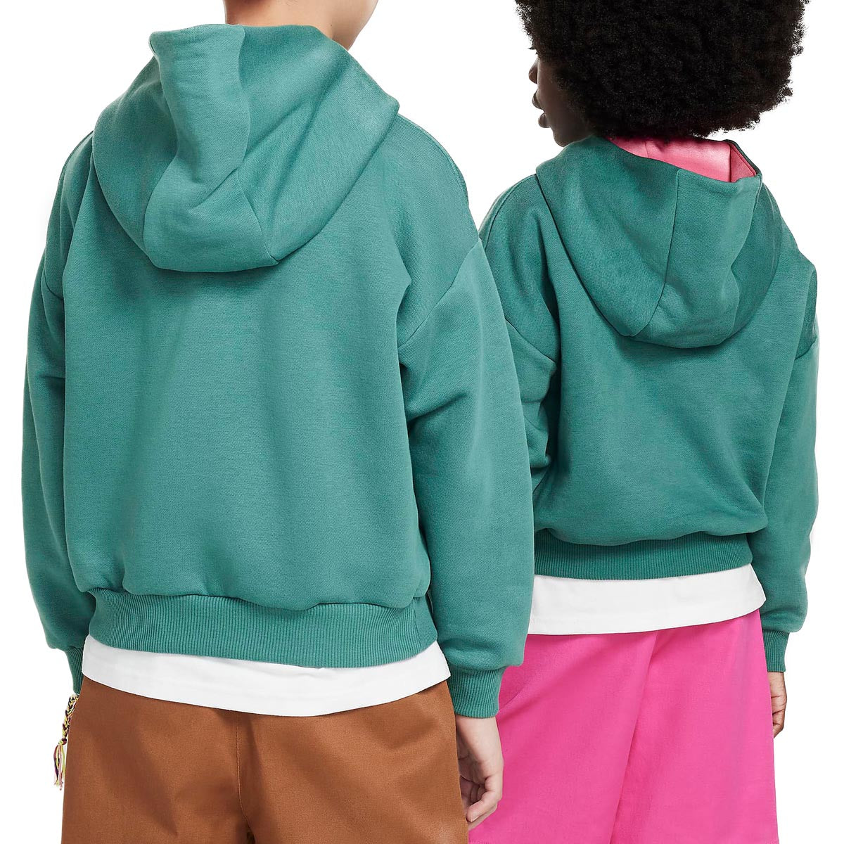 Nike SB Youth Icon Fleece Easy On Hoodie - Bicoastal/Alchemy Pink/White image 3