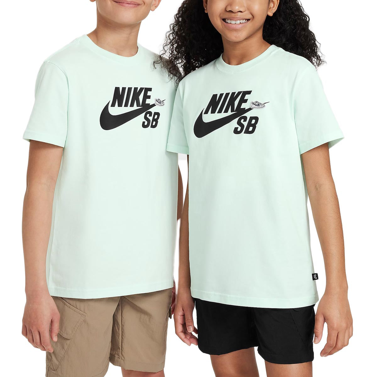Nike SB Youth Logo T-Shirt - Barely Green image 2