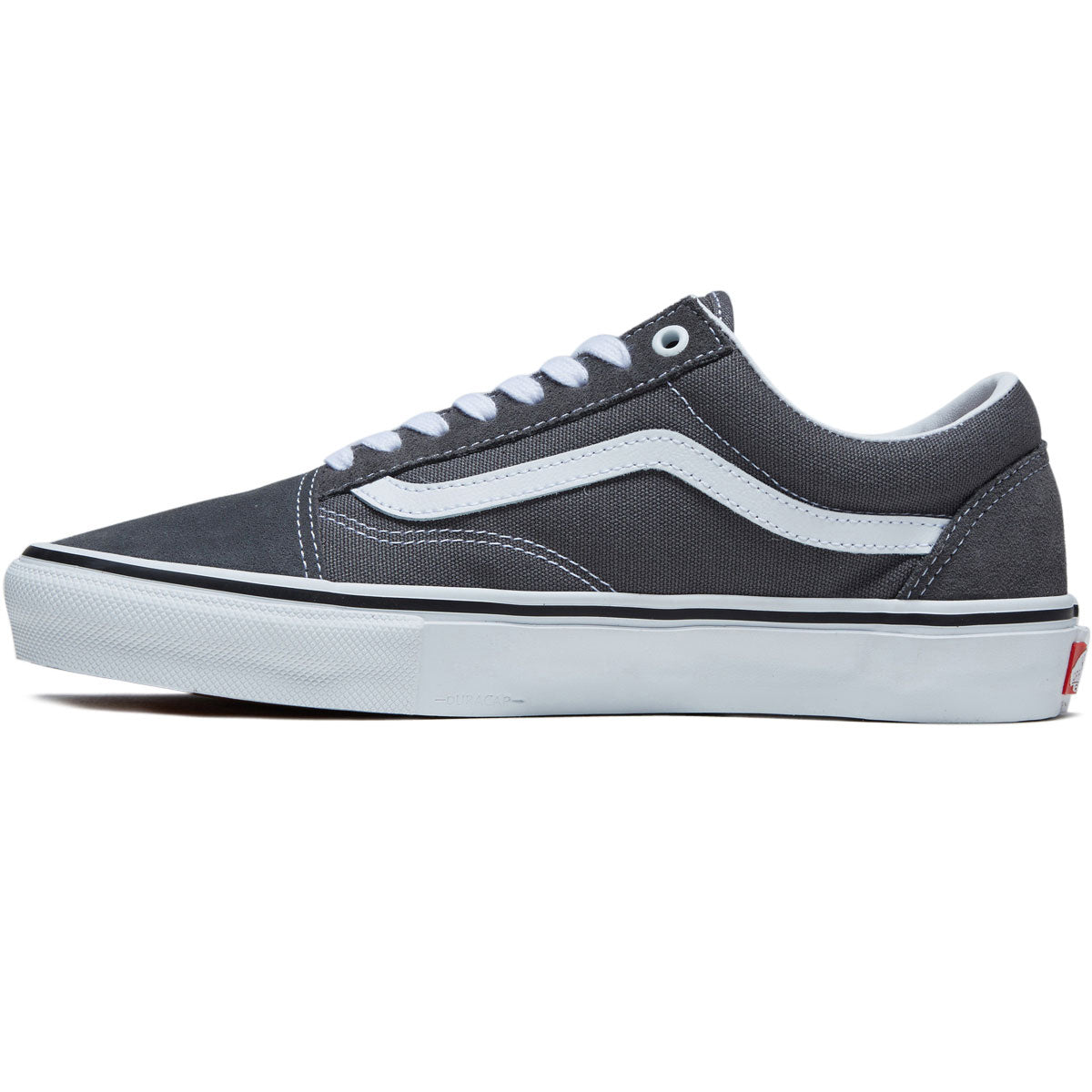 Vans Skate Old Skool Shoes - Pewter/White – CCS Vans Skate Old Skool Shoes - Pewter/White – CCS