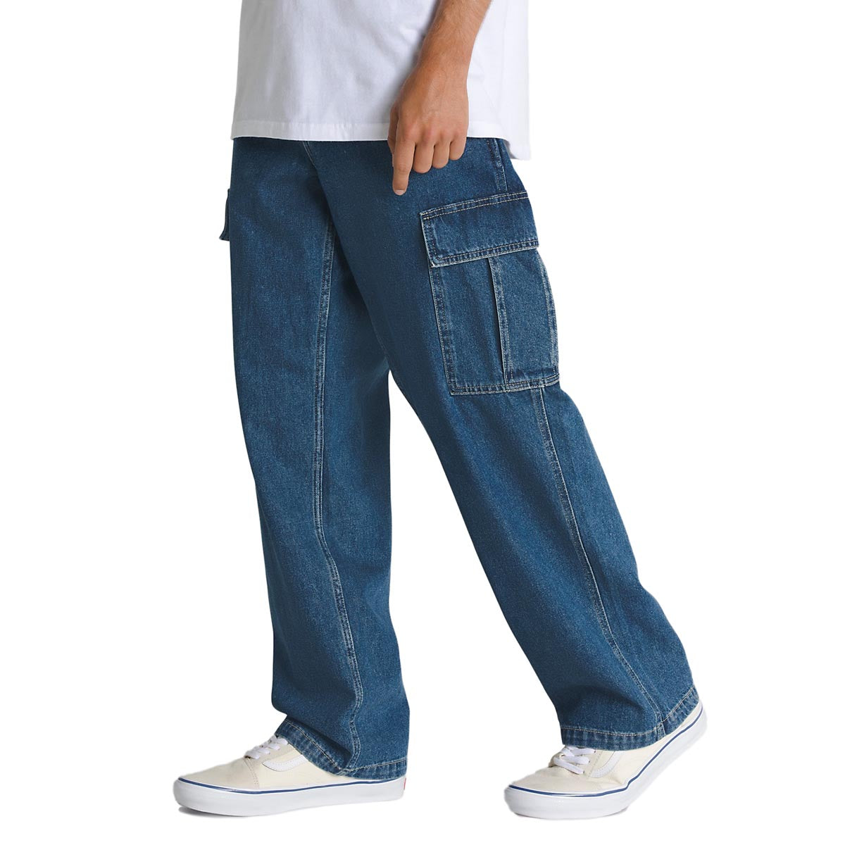Vans Service Cargo Loose Denim Pants - Vintage Indigo – CCS 