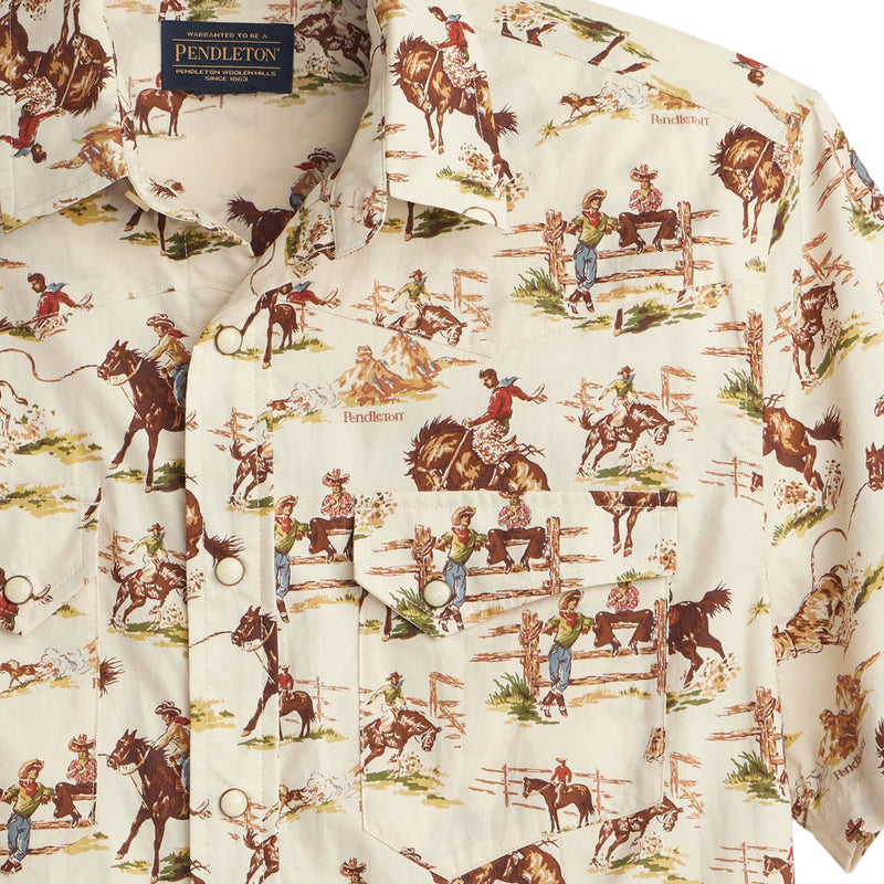 Pendleton Laramie Shirt - Wild Horse Ecru