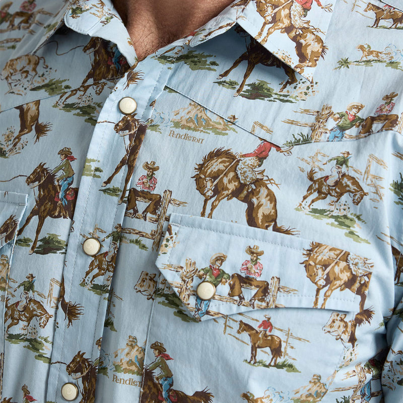 Pendleton Laramie Shirt - Wild Horse Blue