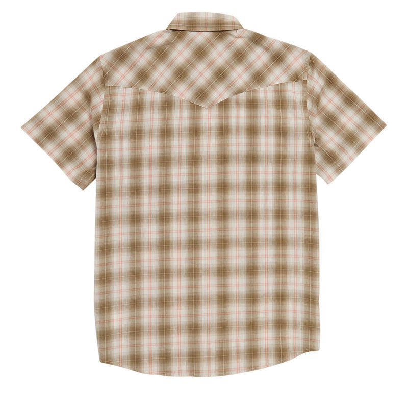 Pendleton Frontier Shirt - Tan/Red Plaid