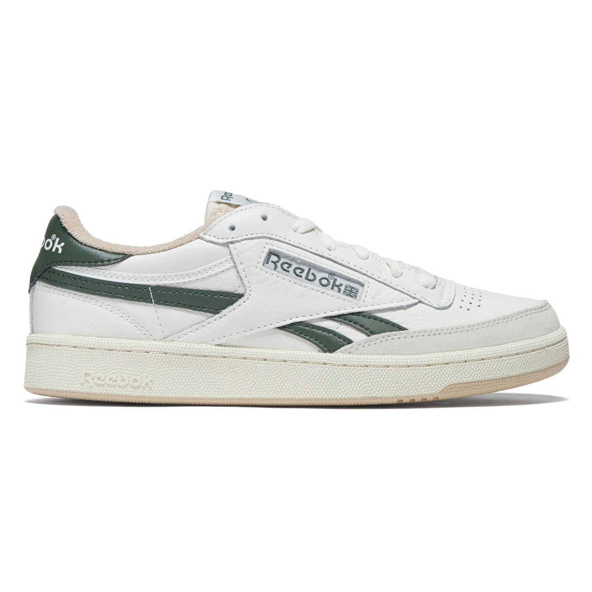 Reebok Club C Revenge Vintage Shoes - Chalk/Break Away Green/Tan image 1