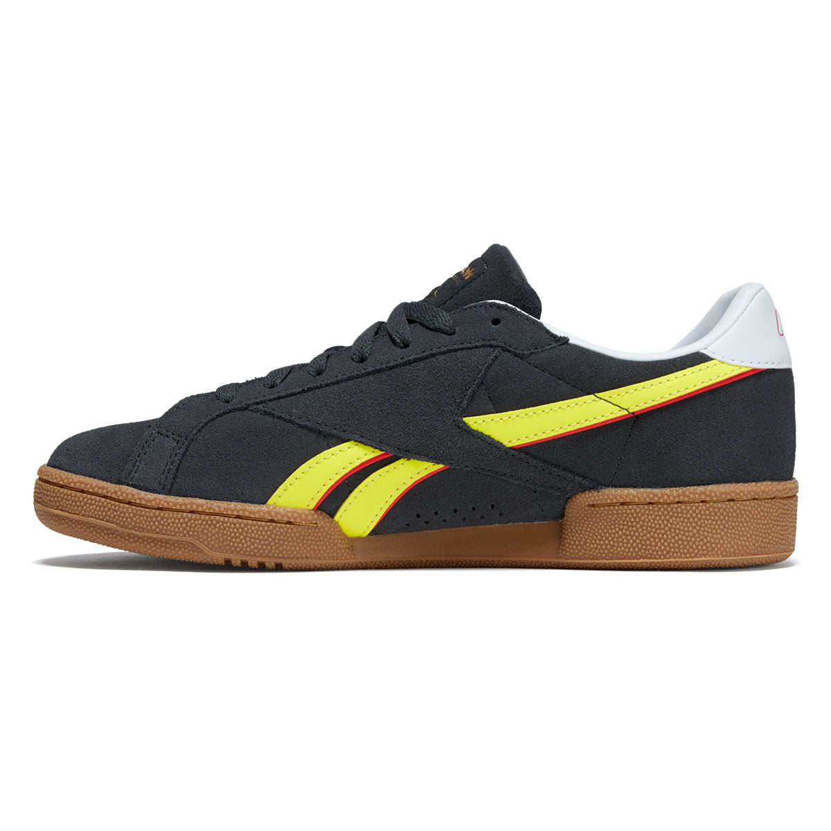 Reebok Club C Grounds UK Shoes - Black/Electric Yellow/Gum image 2