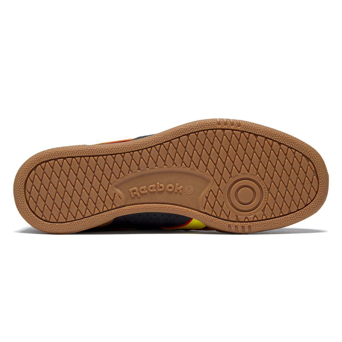 Reebok Club C Grounds UK Shoes - Black/Electric Yellow/Gum image 4