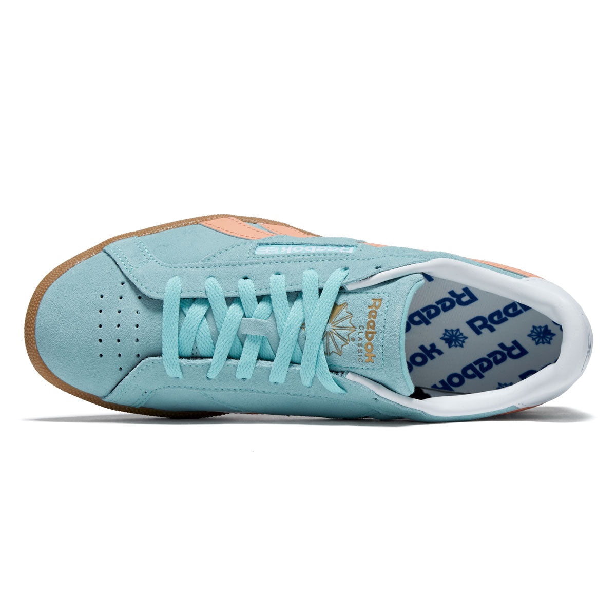 Reebok Club C Grounds UK Shoes - Ai Aqua/Sunkissed Orange/Gum image 3