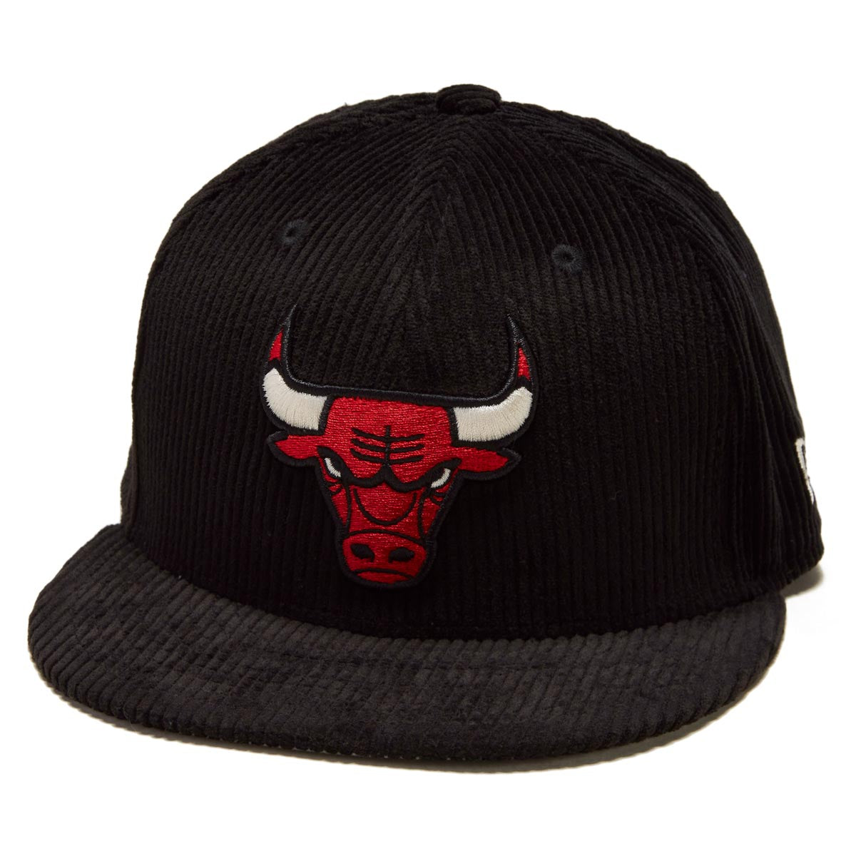 New Era 5950 Chicago Bulls Black/Burgundy Logo Fitted Hat Men Size