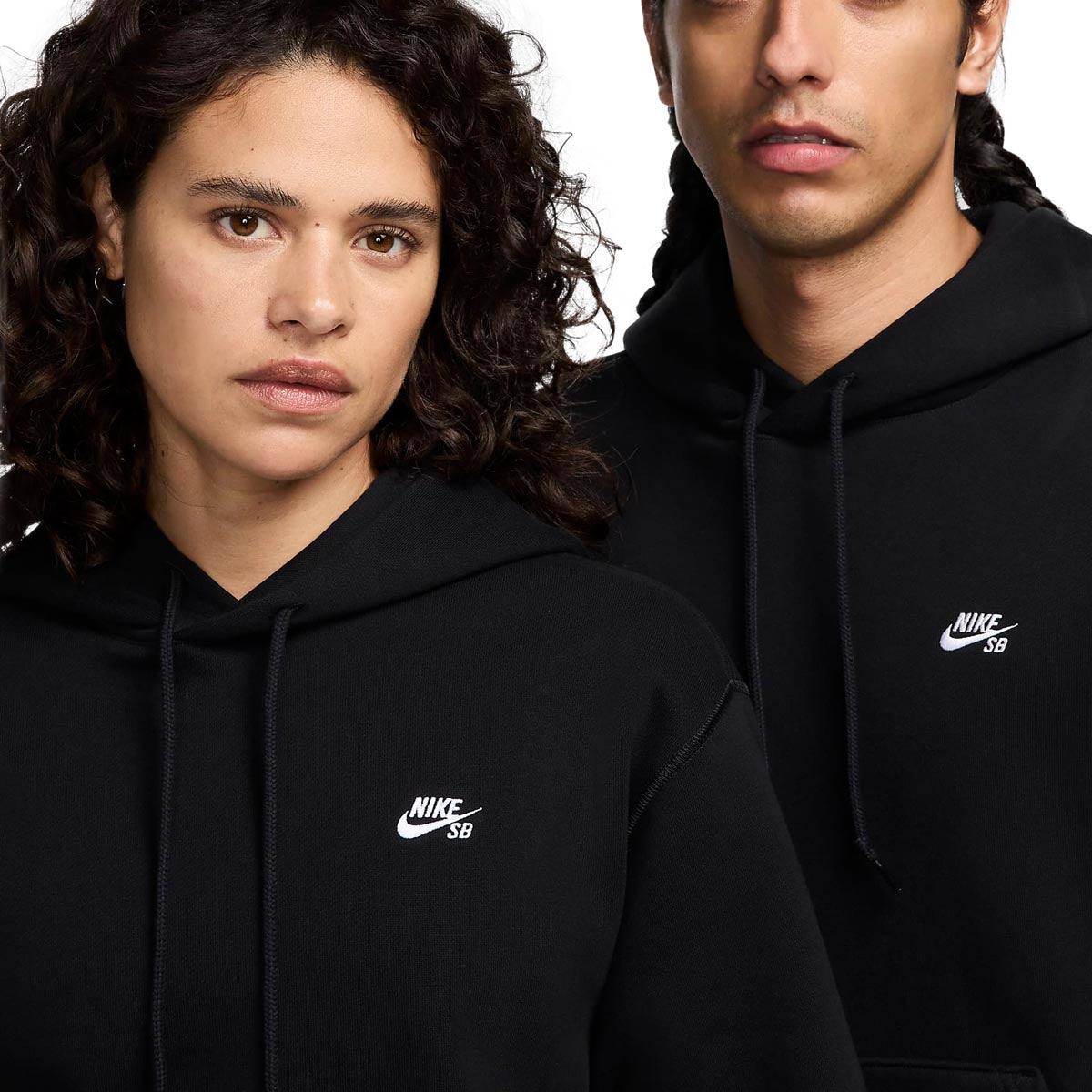 Nike SB Essentials Logo Pullover Hoodie - Black/White image 4