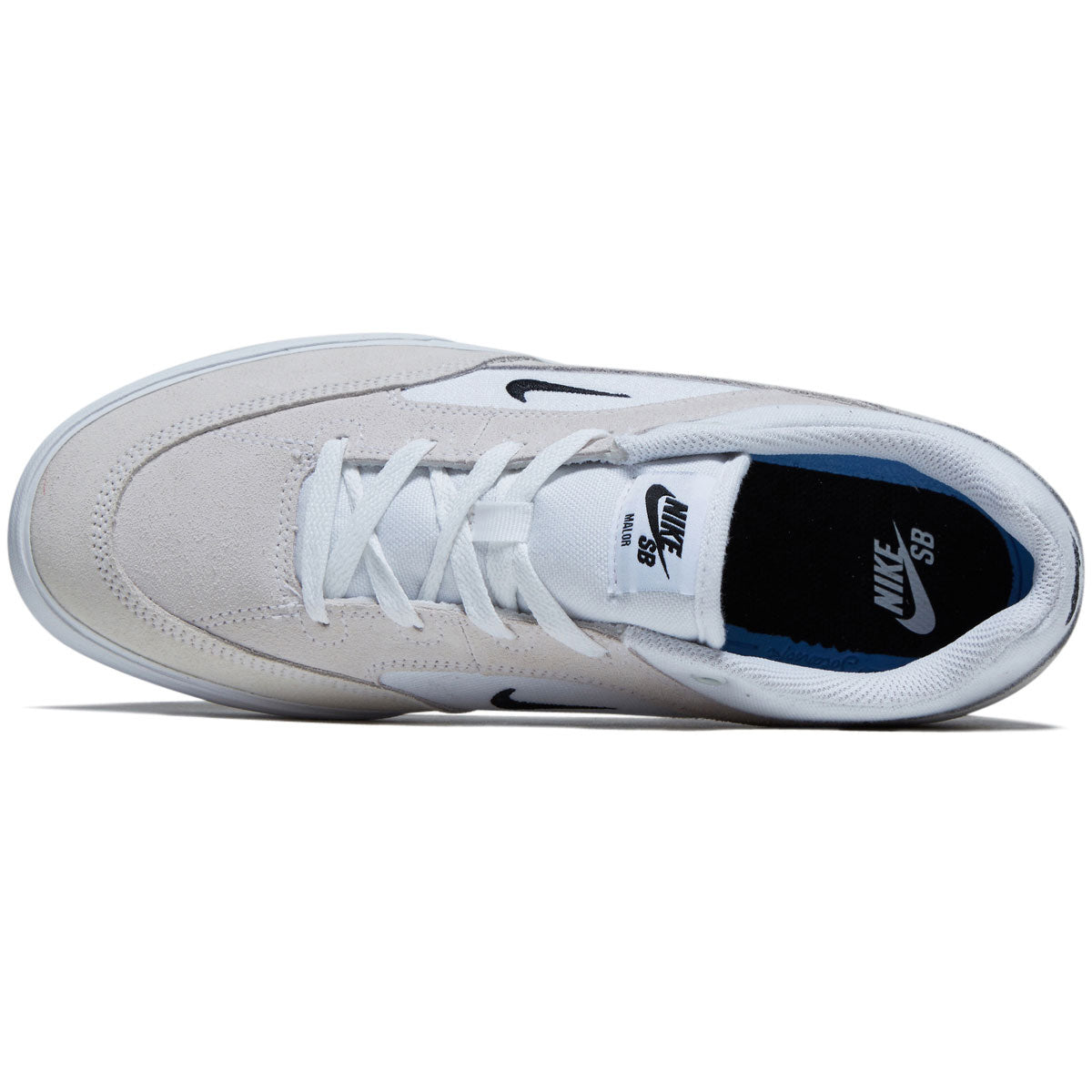 Nike SB Malor Shoes - White/Black/Summit White/Gum Light Brown image 3