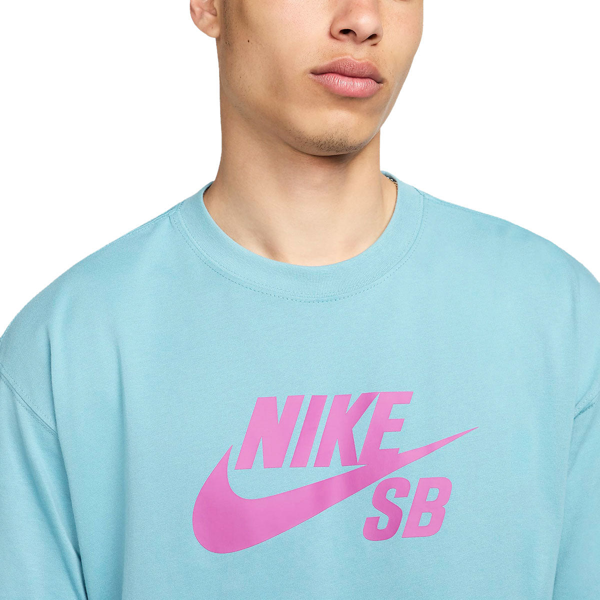 Nike SB Logo T-Shirt - Denim Turquoise image 4