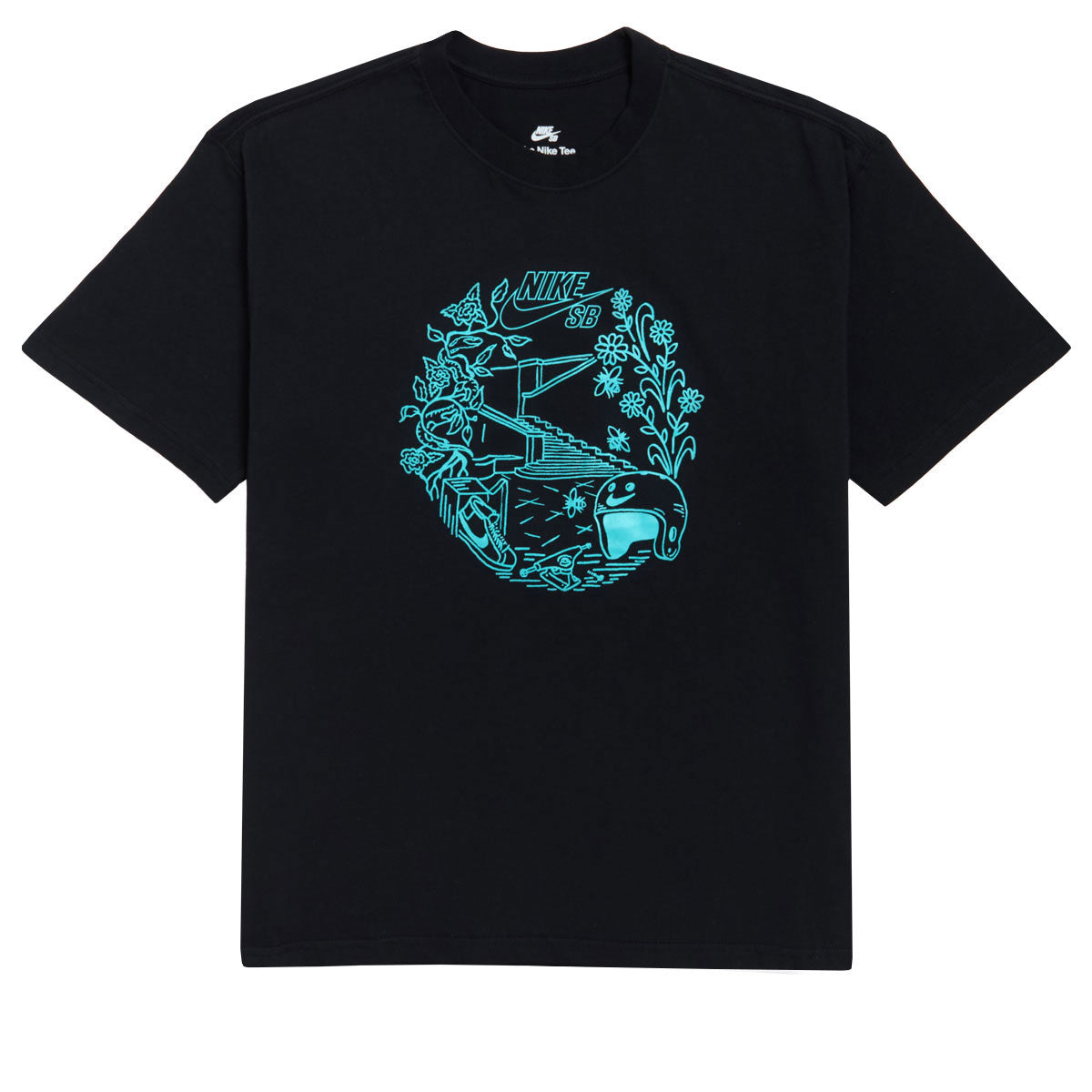 Nike SB Oasis T-Shirt - Black image 1