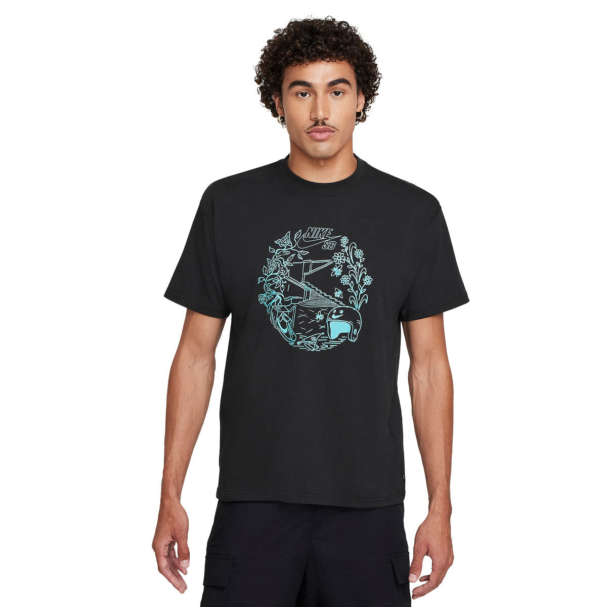 Nike SB Oasis T-Shirt - Black image 2