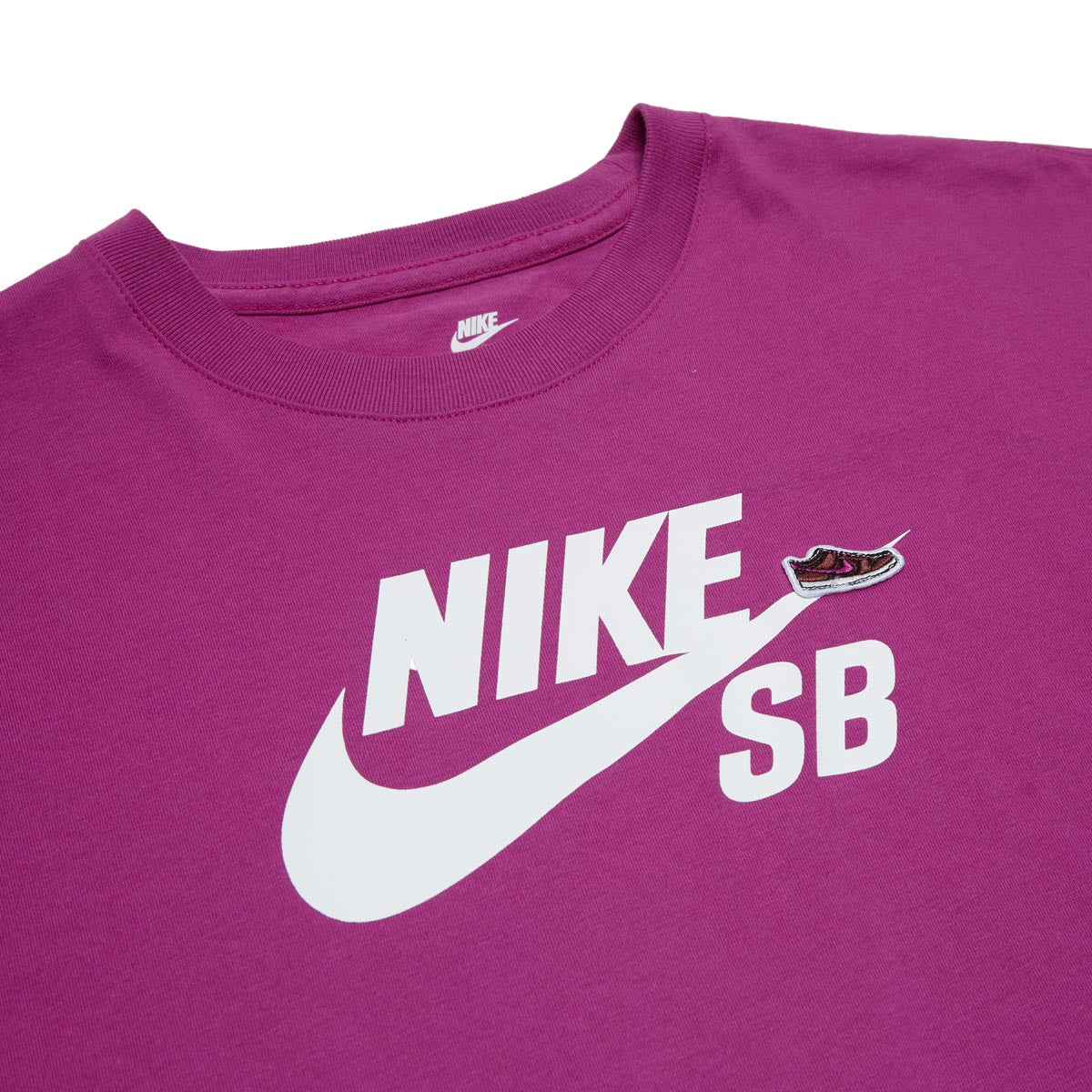 Nike SB Youth Logo T-Shirt - Hot Fuchsia image 2