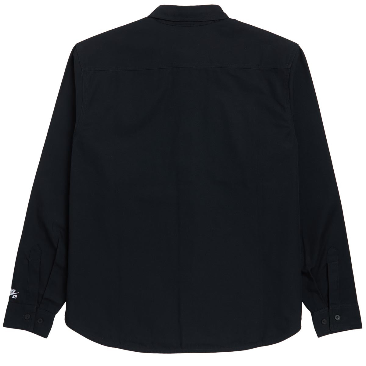 Nike SB New Essential Woven Long Sleeve Shirt - Black/White