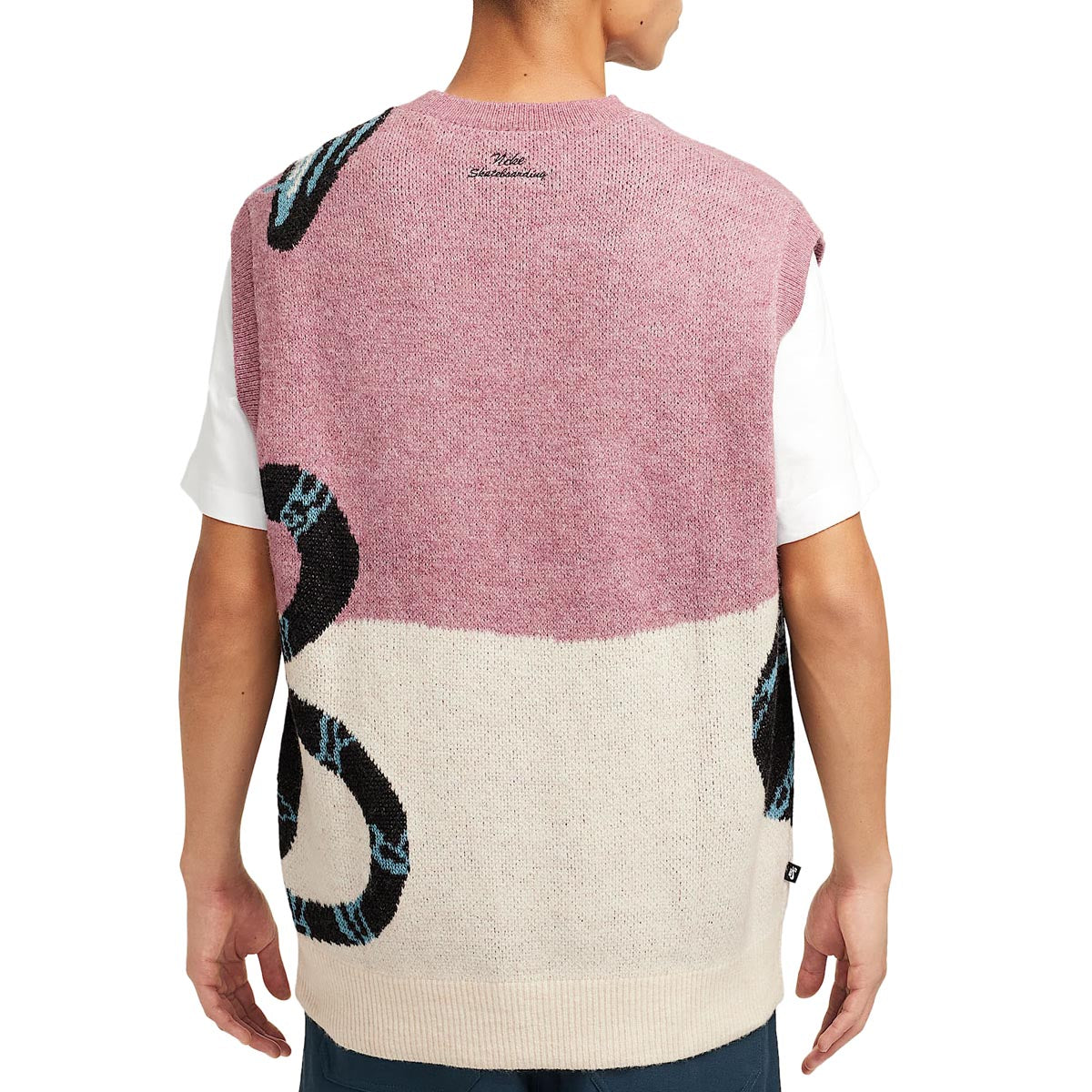 Nike SB Beauty In Danger Sweater Vest - Plum Dust/Light Orewood Brown/Black image 2