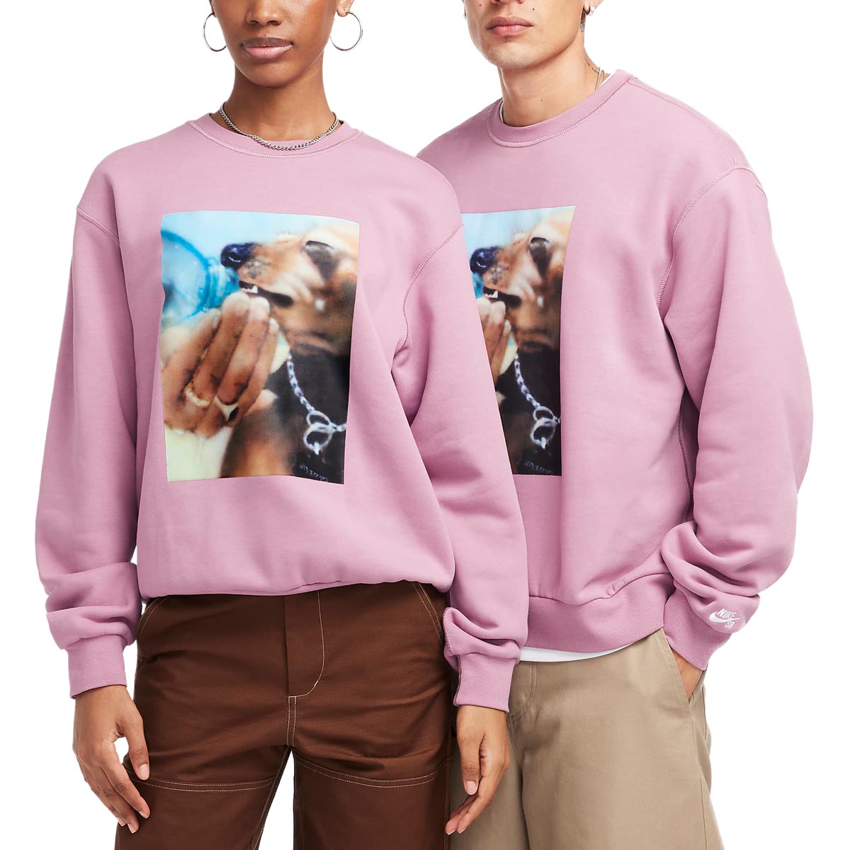 Nike SB Americana Sweater - Plum Dust/White image 2